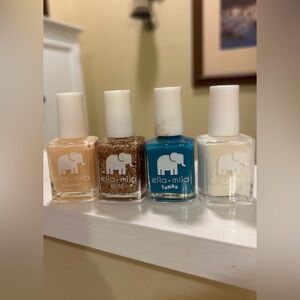 Nail Polish Set - Cream, Gold, Blue, White